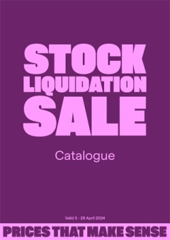 Stock Liquidation Sale Catalogue