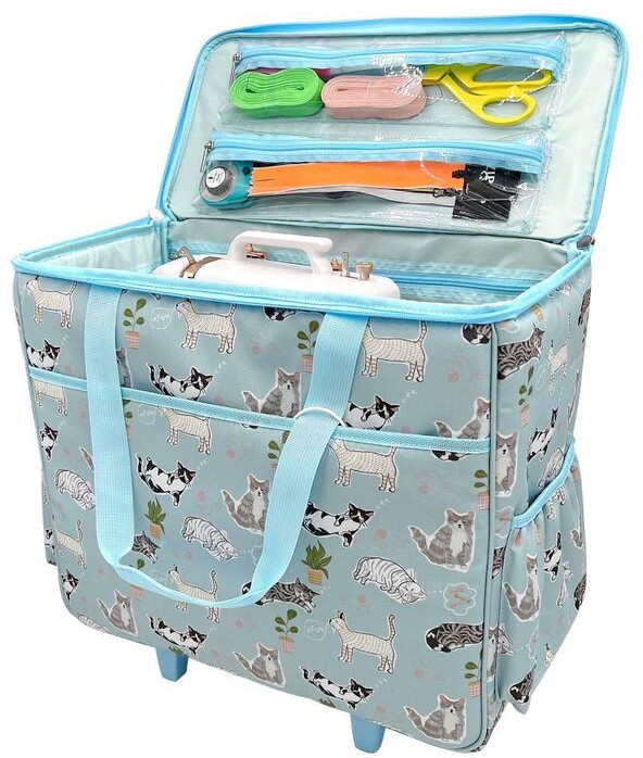 Timber & Thread Cats Sewing Machine Trolley Bag Spotlight New Zealand