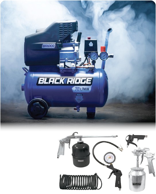 Blackridge 2.0HP Air Compressor & 5 Pce Air Tool Kit Combo Supercheap Auto Catalogue Salefinder