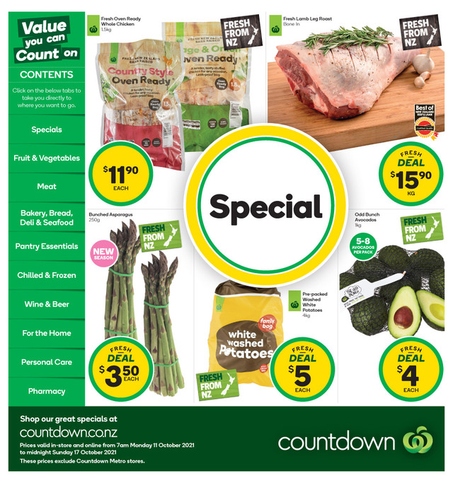 Woolworths NZ Countdown Weekly Mailer