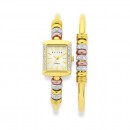 Elite-Ladies-Gold-Tone-Watch-Bracelet-Set Sale