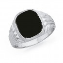 Gents-Onyx-Signet-Ring-in-Sterling-Silver Sale