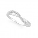 Sterling-Silver-Cubic-Zirconia-Wave-Ring Sale