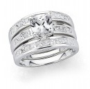 Cubic-Zirconia-Trio-Set-Ring-in-Sterling-Silver Sale