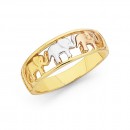 Tri-Tone-Elephants-Ring-in-9ct-Gold Sale