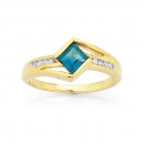 9ct-London-Blue-Topaz-Diamond-Ring Sale