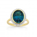 9ct-London-Blue-Topaz-Diamond-Ring Sale