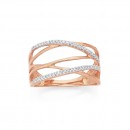9ct-Rose-Gold-Diamond-Set-Ring Sale