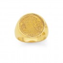 9ct-Gents-Half-Sovereign-Ring Sale