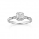9ct-White-Gold-Cluster-Diamond-Ring-Total-Diamond-Weight25ct Sale