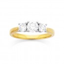 18ct-3-Stone-Diamond-Ring-Total-Diamond-Weight-100ct Sale