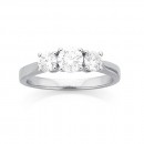 18ct-White-Gold-3-Stone-Diamond-Ring-Total-Diamond-Weight-100ct Sale