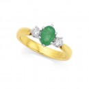 18ct-Emerald-Diamond-Ring-Total-Diamond-Weight25ct Sale