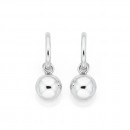 Hoop-with-10mm-Euro-Ball-Earrings-in-Sterling-Silver Sale