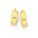 9ct-Gold-Oval-Hoops-8mm Sale