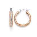 9ct-Gold-Rose-Gold-Hoops-19mm Sale