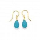 9ct-Turquoise-Diamond-Earrings Sale