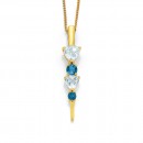 9ct-Shades-of-Blue-Topaz-Diamond-Pendant Sale
