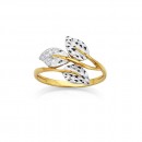 9ct-Two-Tone-Leaf-Ring Sale