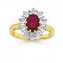 9ct-Created-Ruby-Diamond-Oval-Ring Sale