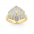 9ct-Gold-Diamond-Set-Art-Deco-Style-Ring Sale