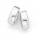 Polished-Huggie-Earrings-in-9ct-White-Gold Sale