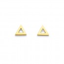 Triangle-Studs-in-9ct-yellow-gold Sale