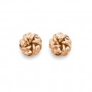 Knot-Studs-in-9ct-Rose-Gold Sale