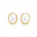 9ct-Mabe-Pearl-Studs Sale