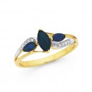 9ct-Sapphire-Diamond-Ring Sale