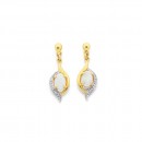 9ct-Opal-Diamond-Earrings Sale