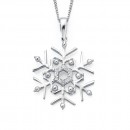 Sterling-Silver-Cubic-Zirconia-Snowflake Sale