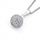 10mm-Crystal-Pendant-in-Sterling-Silver Sale