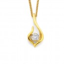 9ct-Diamond-Drop-Pendant Sale