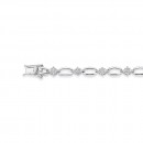 Sterling-Silver-19cm-Cubic-Zirconia-Bracelet Sale