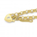 9ct-19cm-Solid-Diamond-Padlock-Bracelet Sale