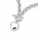 Sterling-Silver-50cm-Belcher-Chain-with-Heart-Fob Sale