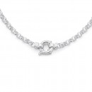 Sterling-Silver-50cm-Belcher-Bolt-Ring-Necklace Sale