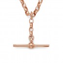 9ct-Rose-Gold-45cm-Oval-Belcher-T-Bar-Fob-Chain Sale