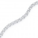 Sterling-Silver-21cm-Belcher-Bolt-Ring-Bracelet Sale