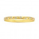 9ct-Two-Tone-Flower-Bangle Sale