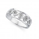 9ct-White-Gold-Diamond-Multi-Cluster-Ring Sale