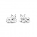 Sterling-Silver-Sitting-Cat-Studs Sale