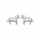 Sterling-Silver-Origami-Horse-Studs Sale