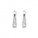 Three-Stone-Cubic-Zirconia-Drop-Earrings-in-Sterling-Silver Sale