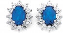 Blue-Cubic-Zirconia-Stud-Earrings-in-Sterling-Silver Sale
