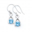 Blue-Cubic-Zirconia-Crossover-Earrings-in-Sterling-Silver Sale