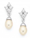 Freshwater-Pearl-Cubic-Zirconia-Earrings-in-Sterling-Silver Sale