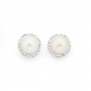 Crystal-and-Freshwater-Pearl-Sterling-Silver-Studs Sale