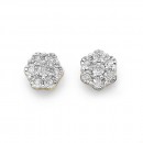 Diamond-Cluster-Studs-in-9ct-Gold Sale